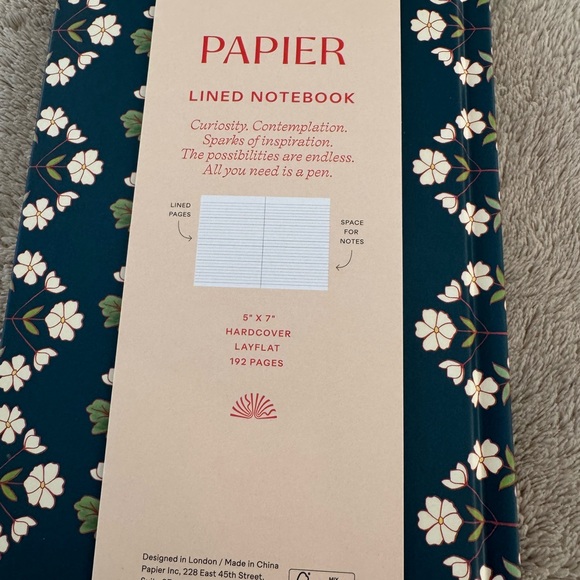 Floral Notebook with Initial 'R' - Picture 2 of 3